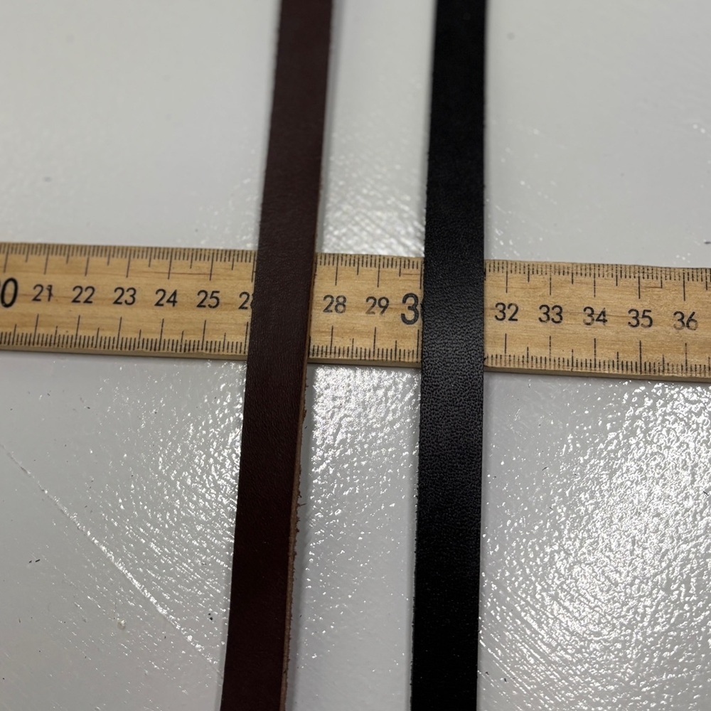 Latigo Leather Strap Bundle 12pc Brown Black Pre-Cut Leather Strips DIY Craft - Picture 13 of 13